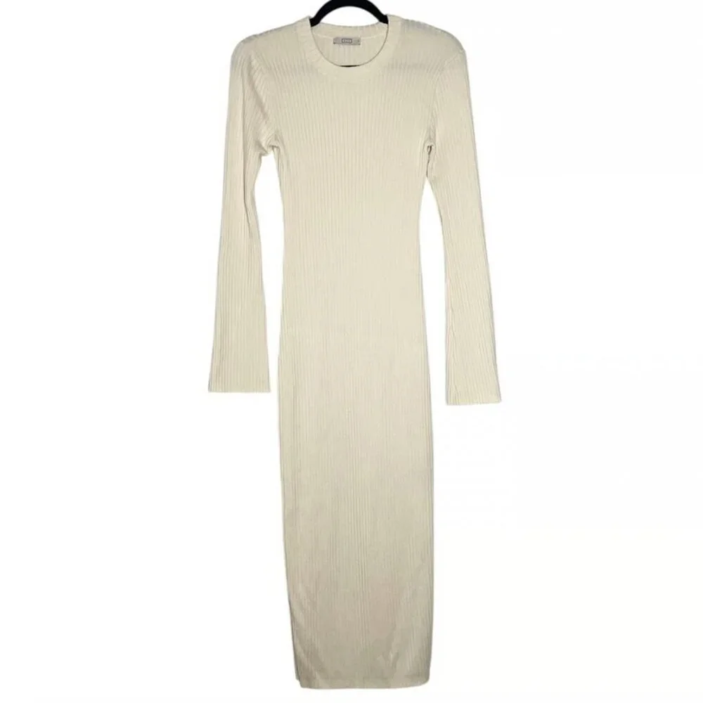 AYR Merino Wool Ivory Sweater Dress - Picture 2 of 5